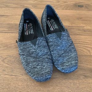 Dark grey Bobs, size 8, like new